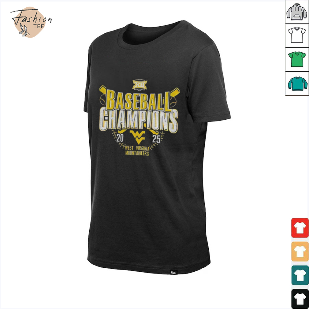 West Virginia Mountaineers Baseball Champions 2025 black shirt West Virginia Mountaineers Baseball Champions 2025 black shirt