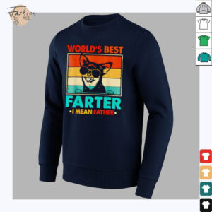 World’s best farter I mean father fathers day funny dad dog shirt