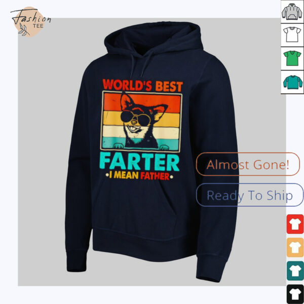 World’s best farter I mean father fathers day funny dad dog shirt