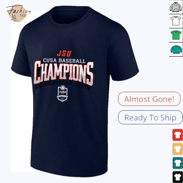 2025 Jacksonville State Baseball Champions Shirt Conference USA Locker Room T Shirt