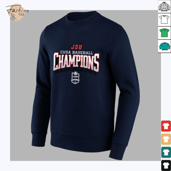 2025 Jacksonville State Baseball Champions Shirt Conference USA Locker Room T Shirt