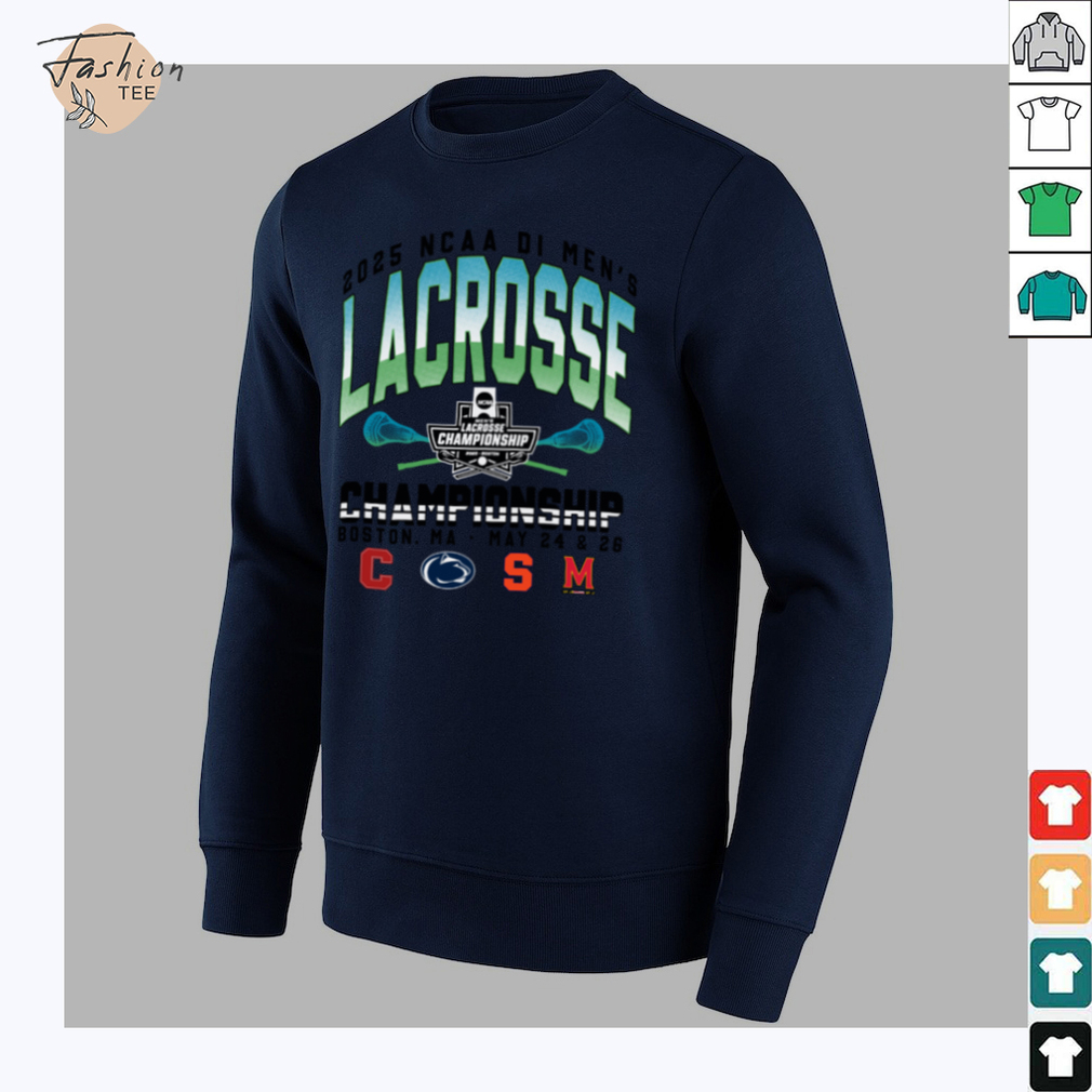 2025 NCAA Men’s Lacrosse Championship 4 Team T Shirt Final Four Lacrosse Shirt - Back View