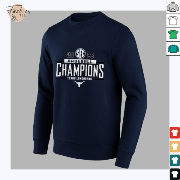 2025 SEC West Baseball Regular Season Champions Texas Longhorns Shirt