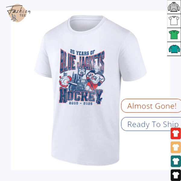 25 years of Blue Jackets hockey 2000 2025 where I’m from shirt