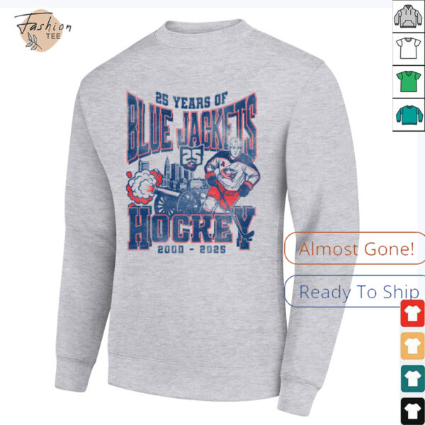 25 years of Blue Jackets hockey 2000 2025 where I’m from shirt