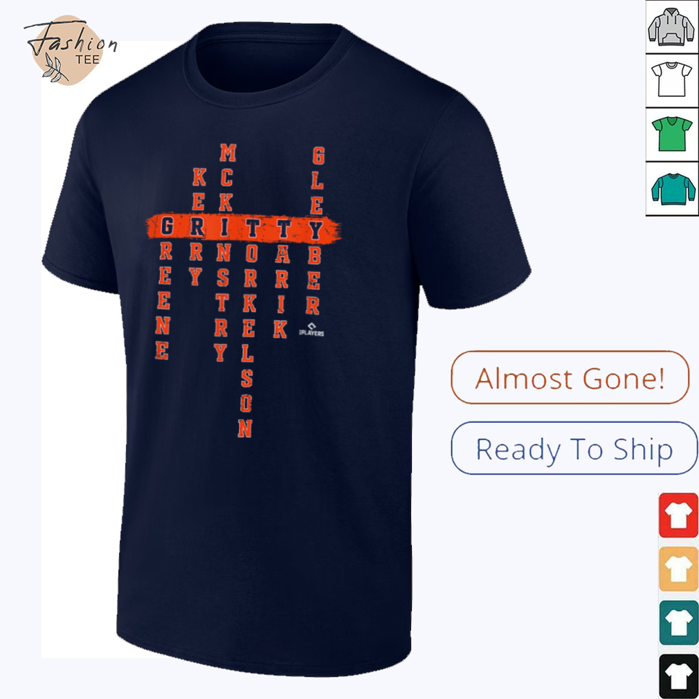 Acrostic Greene Tarik Gleyber Gritty Detroit Baseball MLBPA T Shirt - Lifestyle Shot