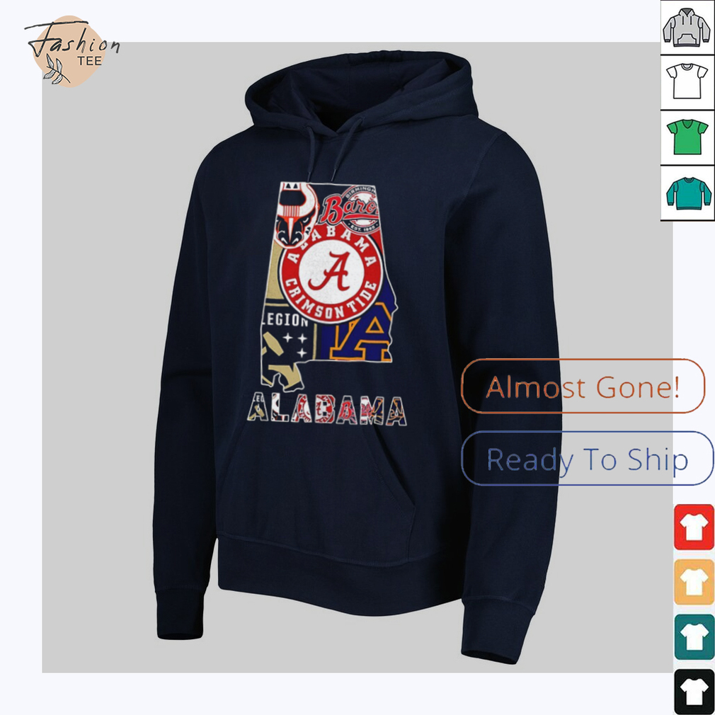 Alabama sports team map logo shirt Alabama sports team map logo shirt