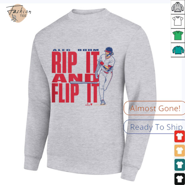 Alec Bohm   Rip It & Flip It   Philadelphia Baseball  shirt