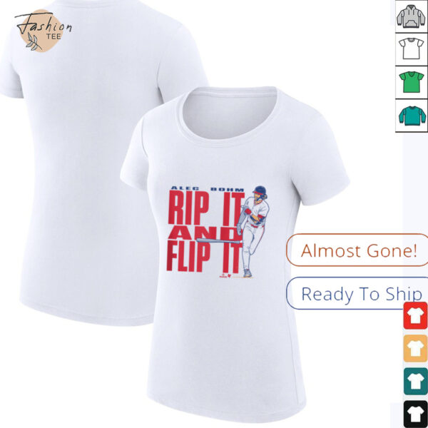 Alec Bohm   Rip It & Flip It   Philadelphia Baseball  shirt