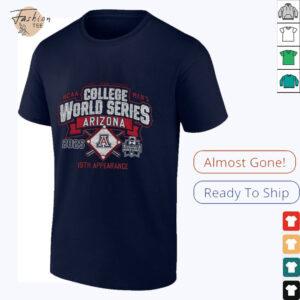 Arizona Wildcats NCAA Men’s College World Series Bound 2025 19th Appearance shirt