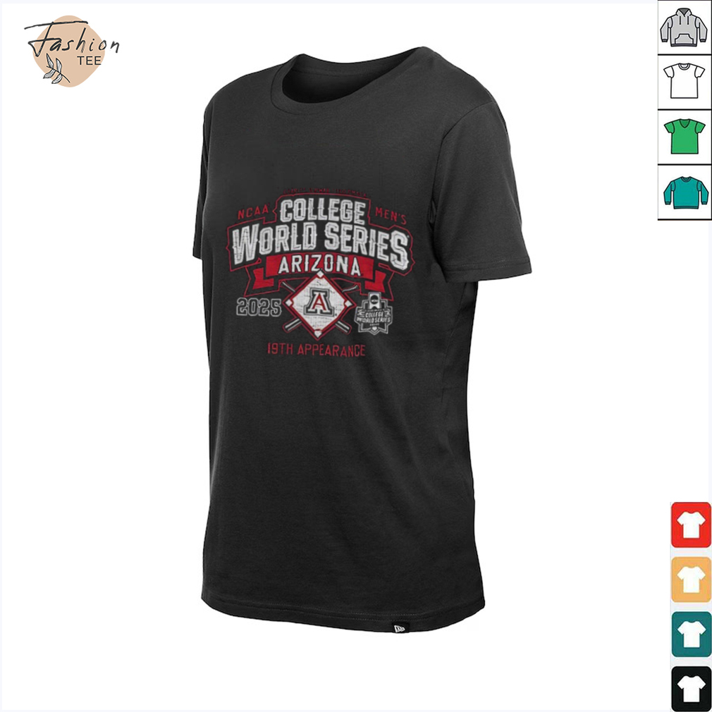 Arizona Wildcats NCAA Men’s College World Series Bound 2025 19th Appearance shirt Arizona Wildcats NCAA Men’s College World Series Bound 2025 19th Appearance shirt