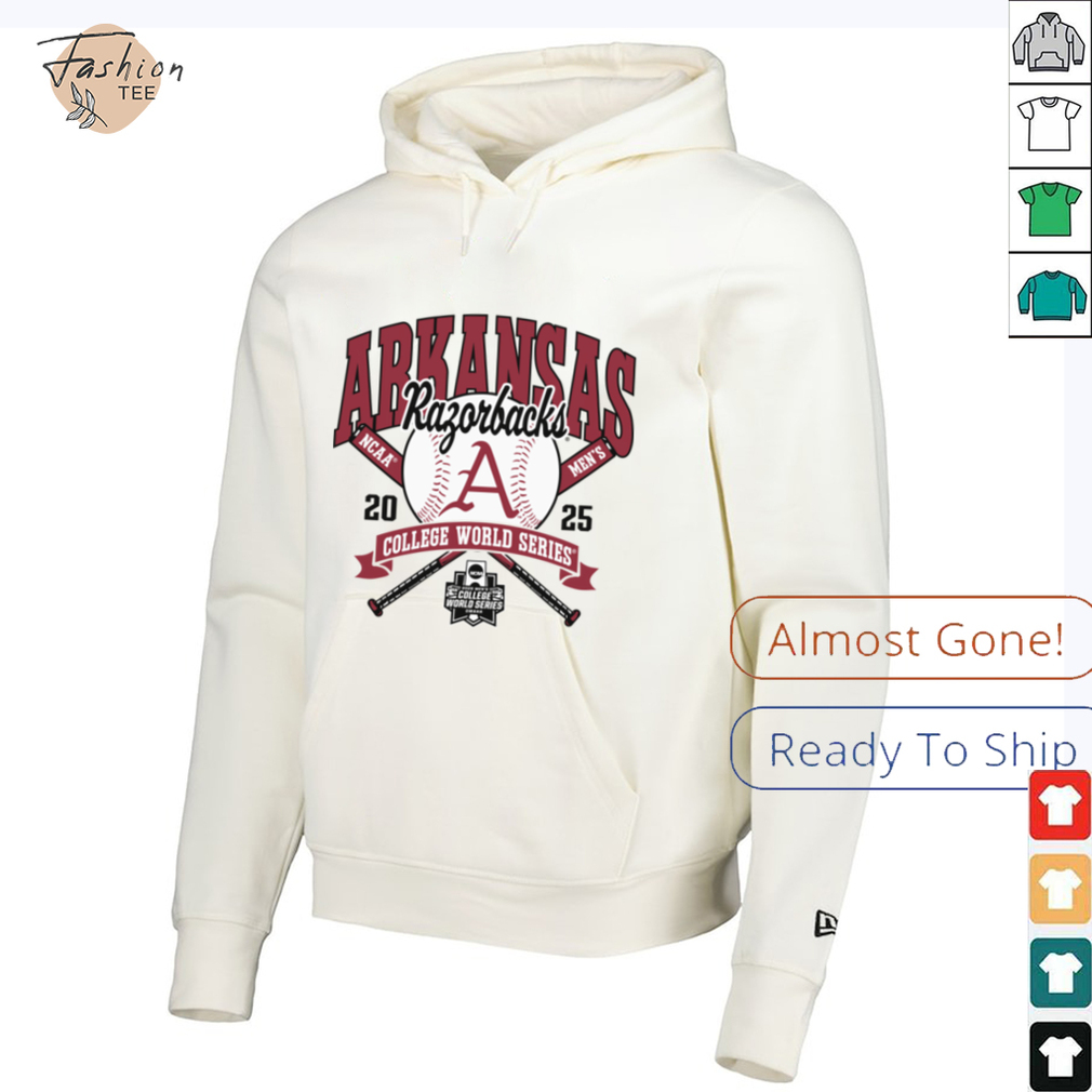 Arkansas Razorbacks College World Series 2025 Baseball Gray Long Sleeve T Shirt Arkansas Razorbacks College World Series 2025 Baseball Gray Long Sleeve T Shirt