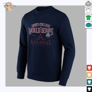 Arkansas Razorbacks MCWS 2025 Baseball Vintage Black T Shirt