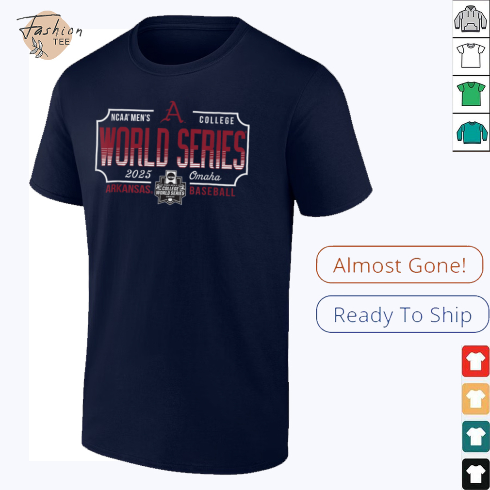 Arkansas Razorbacks MCWS 2025 College World Series Baseball T Shirt Arkansas Razorbacks MCWS 2025 College World Series Baseball T Shirt