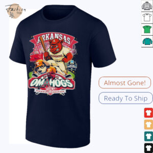 Arkansas Razorbacks Stomp Tennessee Volunteers NCAA 2025 College World Series Mascot T shirts