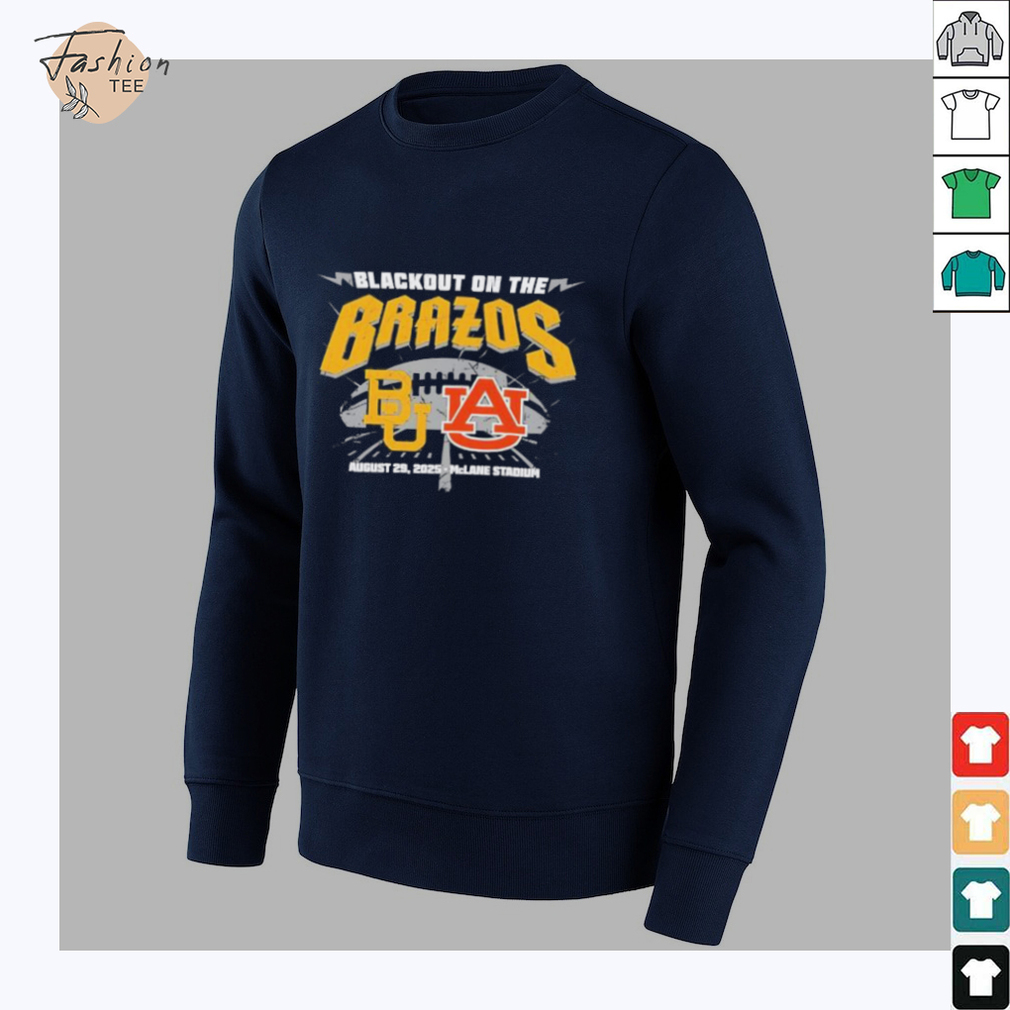 Baylor Bears vs Auburn Tigers Blackout On The Brazos 2025 shirt Baylor Bears vs Auburn Tigers Blackout On The Brazos 2025 shirt