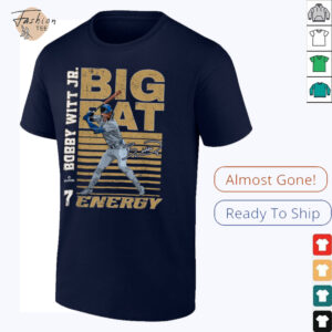 Big Bat Energy Bobby Witt Jr. Kansas City Baseball MLBPA T Shirt