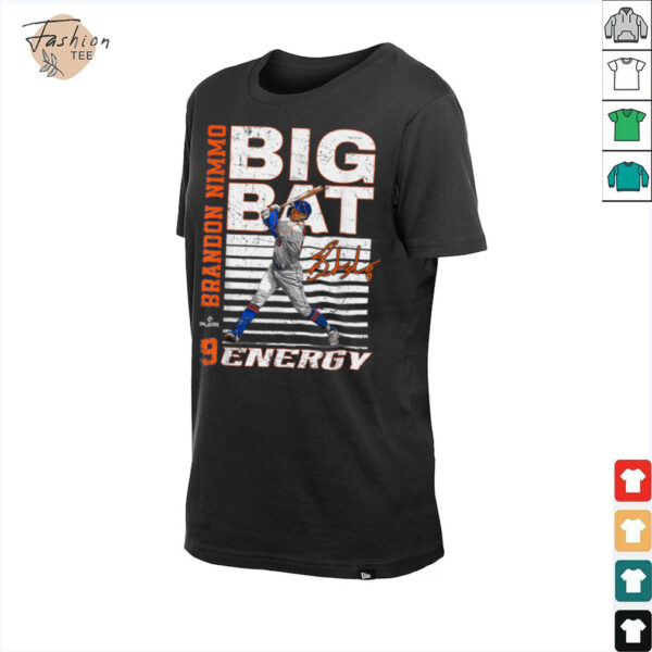 Big Bat Energy Brandon Nimmo New York Baseball MLBPA T Shirt
