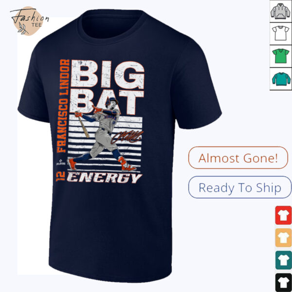 Big Bat Energy Francisco Lindor New York Baseball MLBPA T Shirt