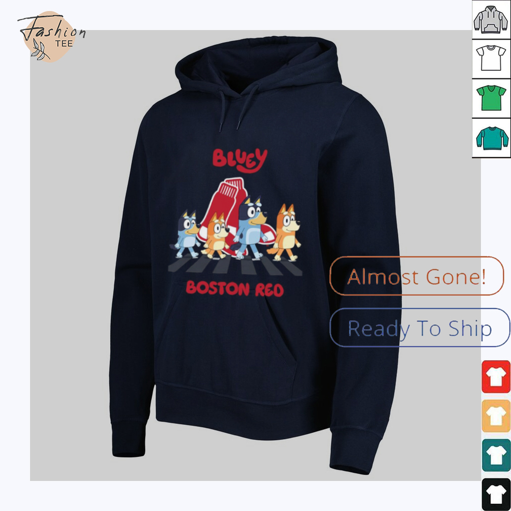 Boston Red Sox Bluey Family abbey road shirt Boston Red Sox Bluey Family abbey road shirt