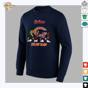 Chicago Bears Marvel Avengers abbey road shirt
