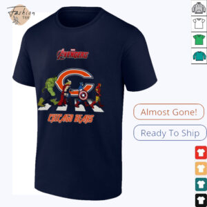 Chicago Bears Marvel Avengers abbey road shirt