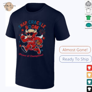 Chicago Bulls snap crackle boom power of champions Indepencence day shirt