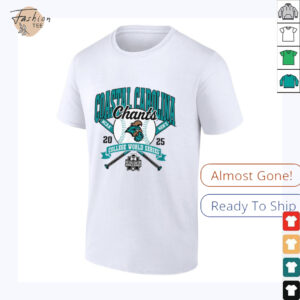 Coastal Carolina Chanticleers College World Series 2025 Ball T Shirt