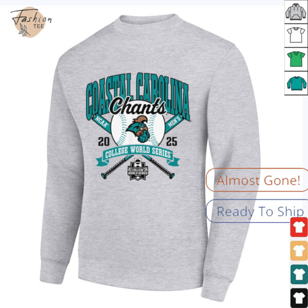 Coastal Carolina Chanticleers College World Series 2025 Ball T Shirt