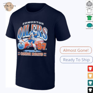 Connor McDavid Edmonton Oilers franklin player name and number shirt