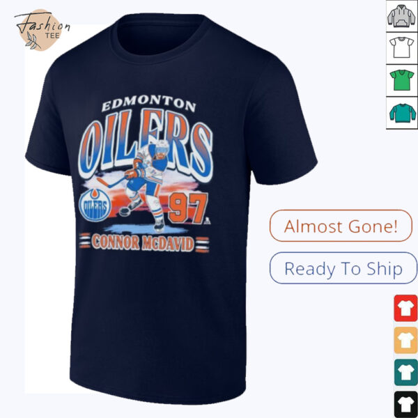 Connor McDavid Edmonton Oilers franklin player name and number shirt
