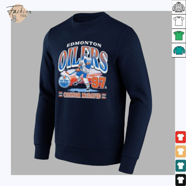 Connor McDavid Edmonton Oilers franklin player name and number shirt