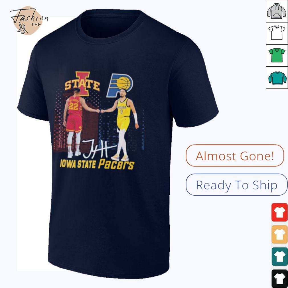 Court Leader And Tyrese Haliburton X Iowa State Cyclones Indiana Pacers Signature T shirts Court Leader And Tyrese Haliburton X Iowa State Cyclones Indiana Pacers Signature T shirts