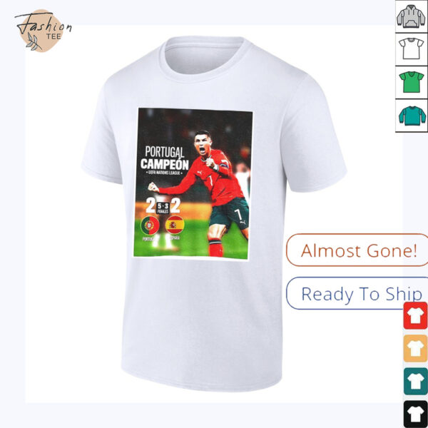 Cristiano Ronaldo Portugal Campeon UEFA Nations League Champions 2025 shirt