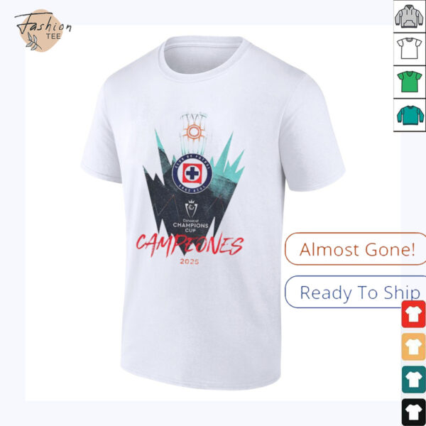 Cruz Azul Campeones 2025 Champions Cups t shirt
