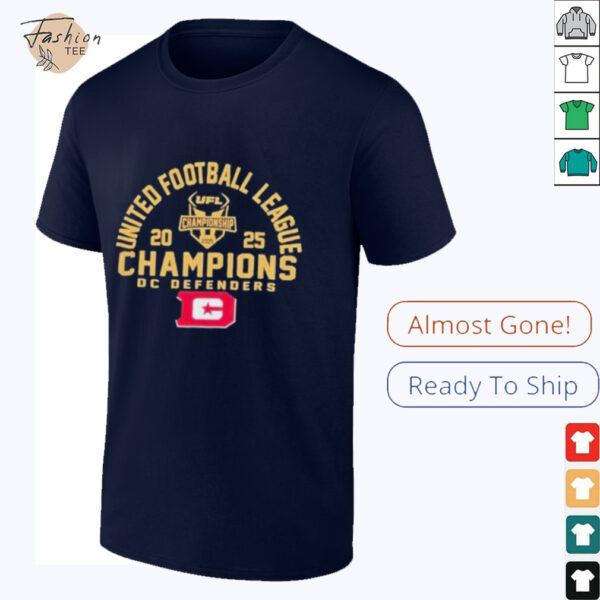 DC Defenders 2025 UFL Champions Shirt