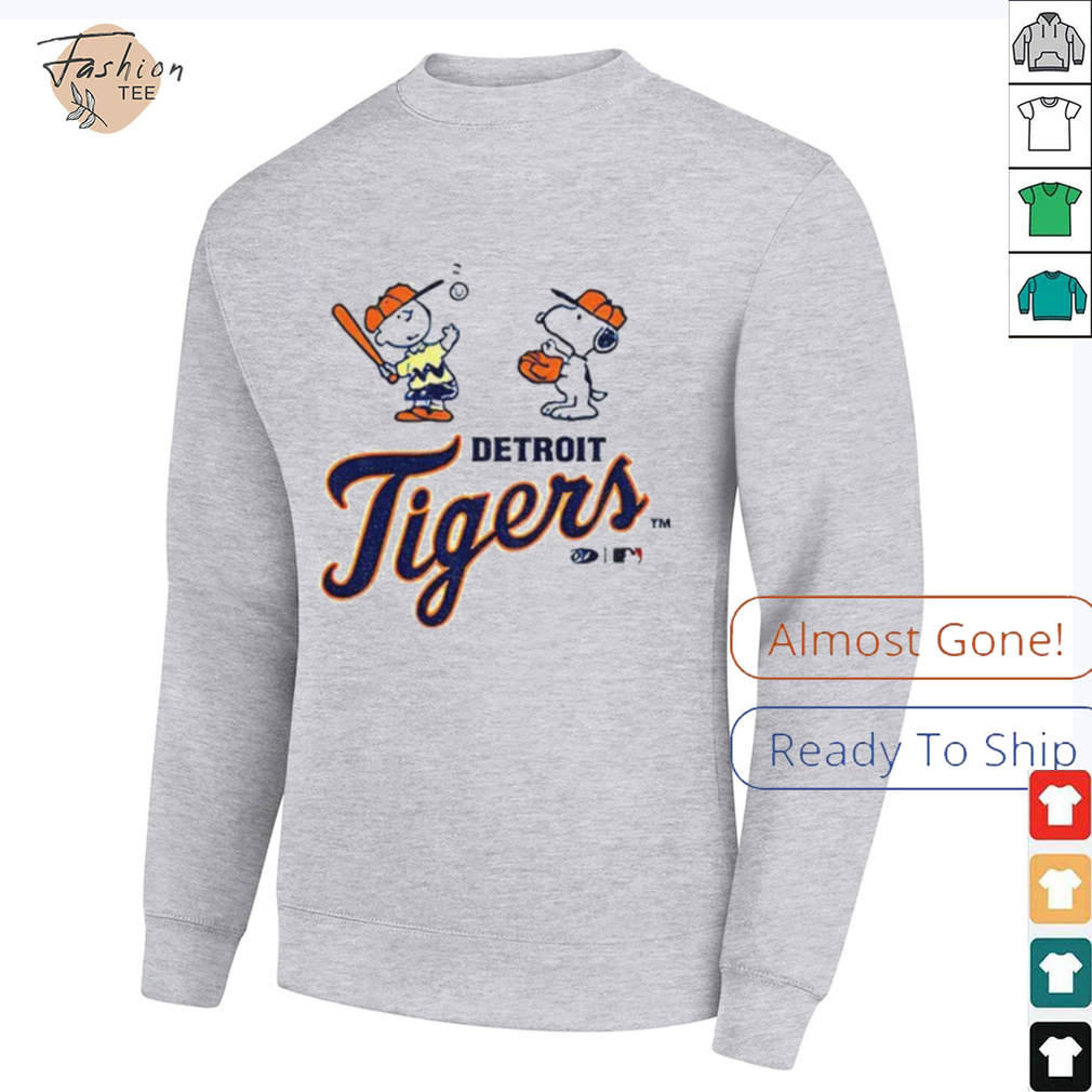Detroit Tigers baseball Peanuts Snoopy shirt Detroit Tigers baseball Peanuts Snoopy shirt