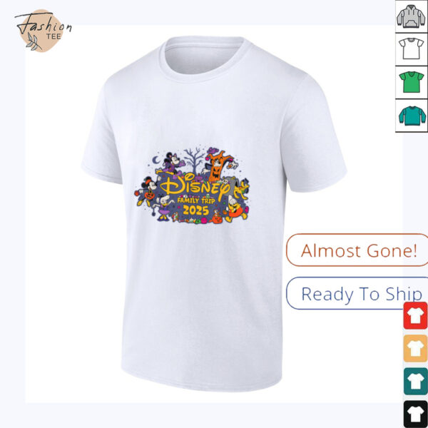 Disney Halloween Family Trip 2025 Mickey & Pals Matching T Shirt