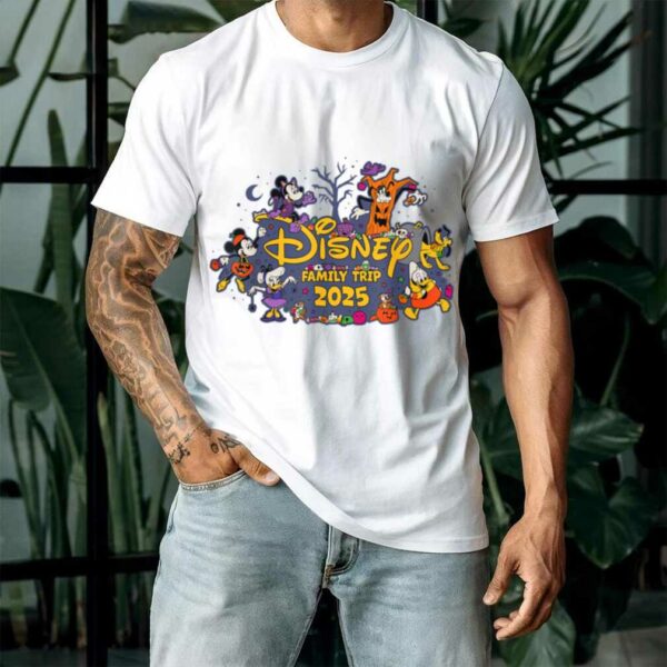 Disney Halloween Family Trip 2025 Mickey & Pals Matching T Shirt