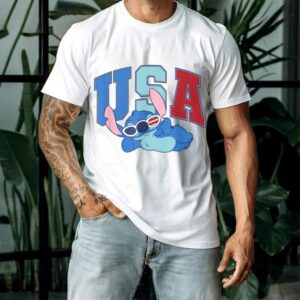 Disney Lilo & Stitch 4th Of July Sassy Americana Stitch T Shirt