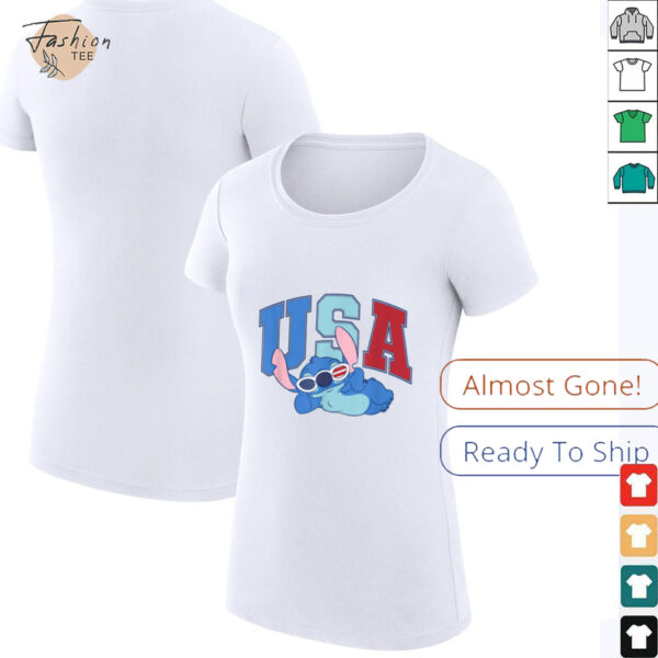 Disney Lilo & Stitch 4th Of July Sassy Americana Stitch T Shirt