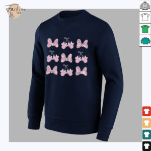 Disney Minnie Mouse Pink Camo Retro Bow Grid shirt