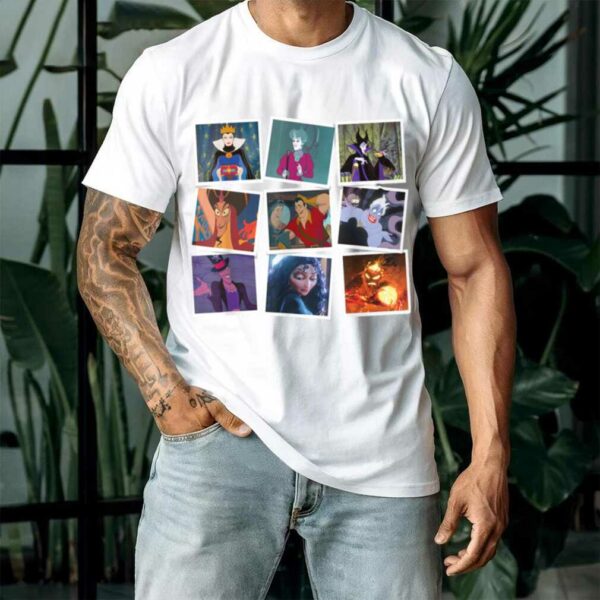 Disney Villains Iconic Moments Famous Movie Frames T Shirt