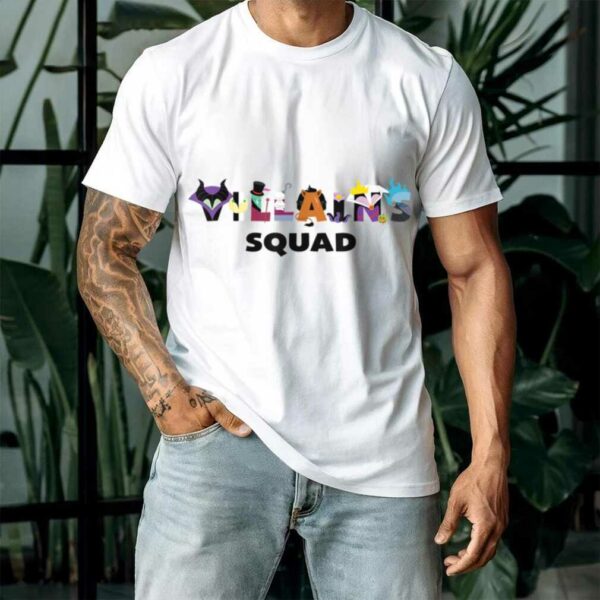Disney Villains Squad Character Letters Trip Matching T Shirt