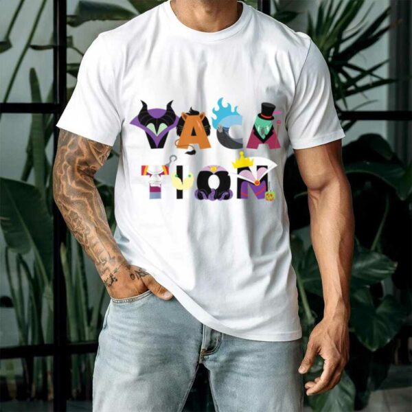 Disney Villains Vacation Big Character Letters Disney Trip T Shirt