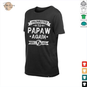 Expecting New Dad Promoted To Papaw Again est. 2026 T Shirt