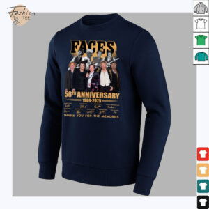Faces 56th Anniversary 1969 2025 Thank You For The Memories T Shirt