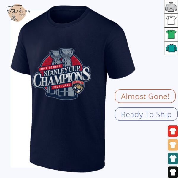 Florida Panthers  2024 2025 Back to Back Stanley Cup Champions T Shirt