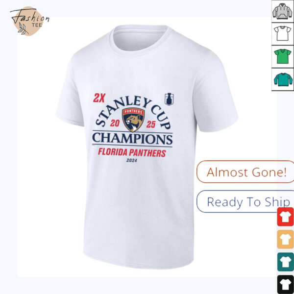 Florida Panthers 2024 2025 Stanley Cup Champions Top Line T Shirt