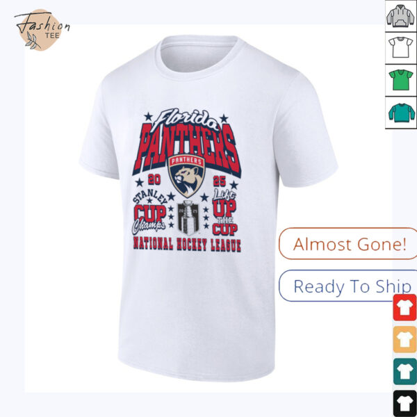 Florida Panthers 2025 Stanley Cup Champions Lift the Cup T Shirt